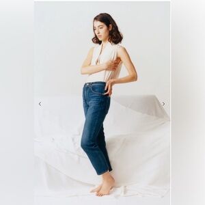 Tu es Mon Tresor Blue Wash Rose Quartz Jeans Straight leg